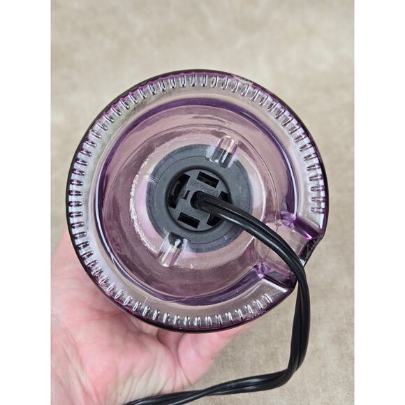 Scentsy Wings Warmer ~ Purple Wax Warmer with Butterflies - Picture 7 of 10